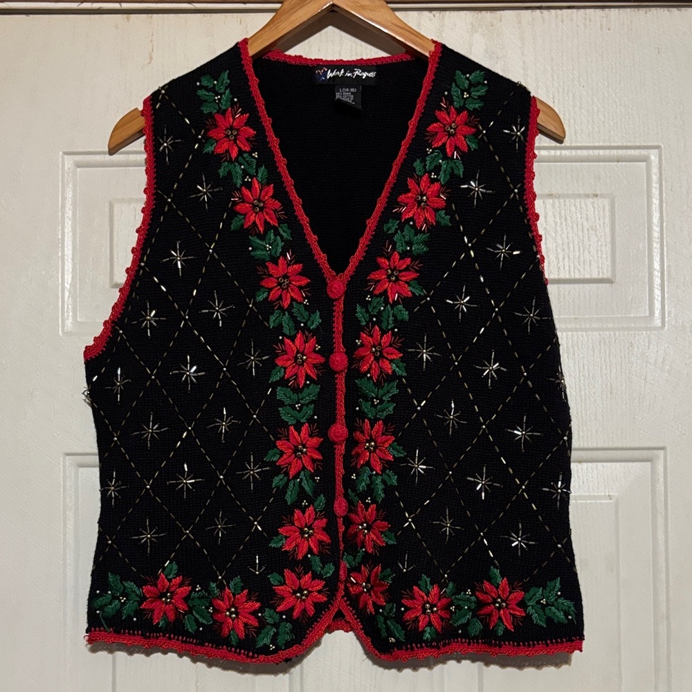 Christmas Black and Red‎ Sweater by Work in Progress